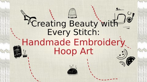 Embroidery Hoop Art