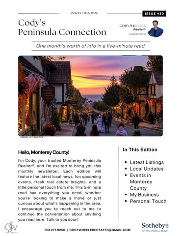 October 2026 Newsletter