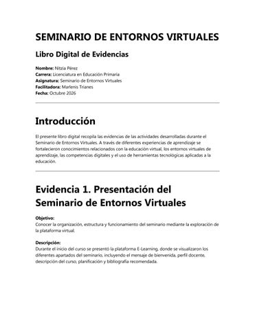 SEMINARIO DE ENTORNOS VIRTUALES Nit