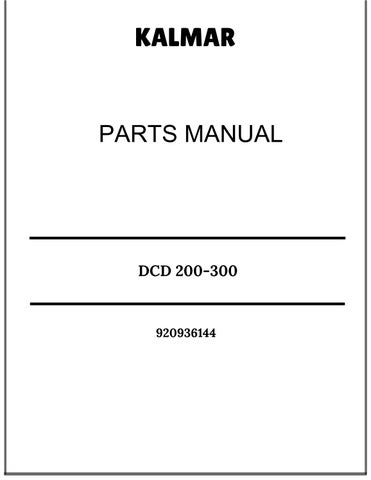 KALMAR DCD 200-300 PARTS MANUAL 920936144 