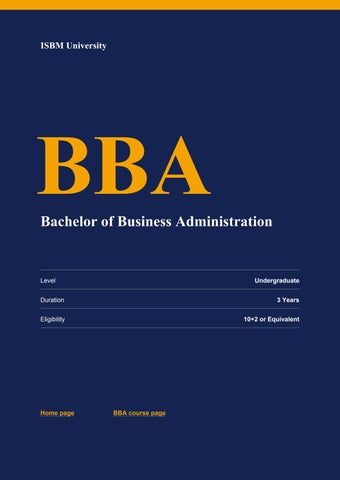 BBA-Degree-ISBM-University