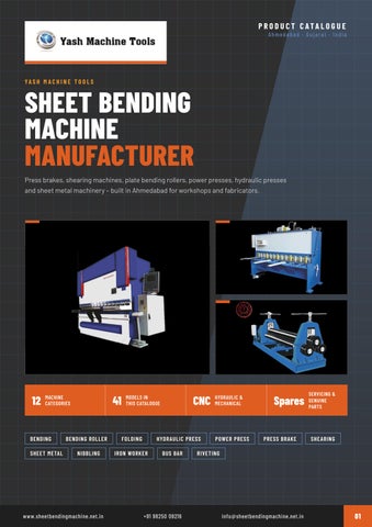 Complete Sheet Metal Machinery for Modern Workshops | Yash Machine Tools