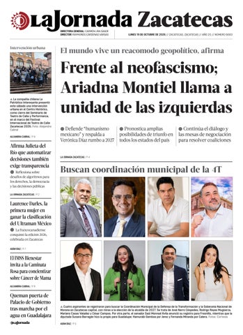 La Jornada Zacatecas 19 de Octubre de 2026