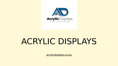 Acrylic Displays