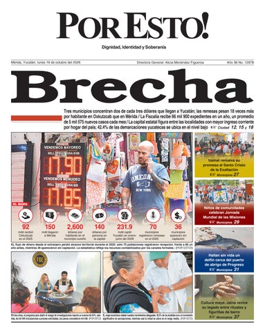 PORTADA POR ESTO MERIDA, LUNES 19 DE OCTUBRE DE 2026
