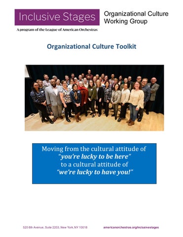 Inclusive Stages Organizational Culture Toolkit