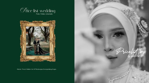 PRICE LIST WEDDING 2026