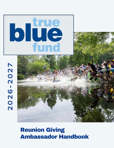 Reunion Giving Ambassador Handbook