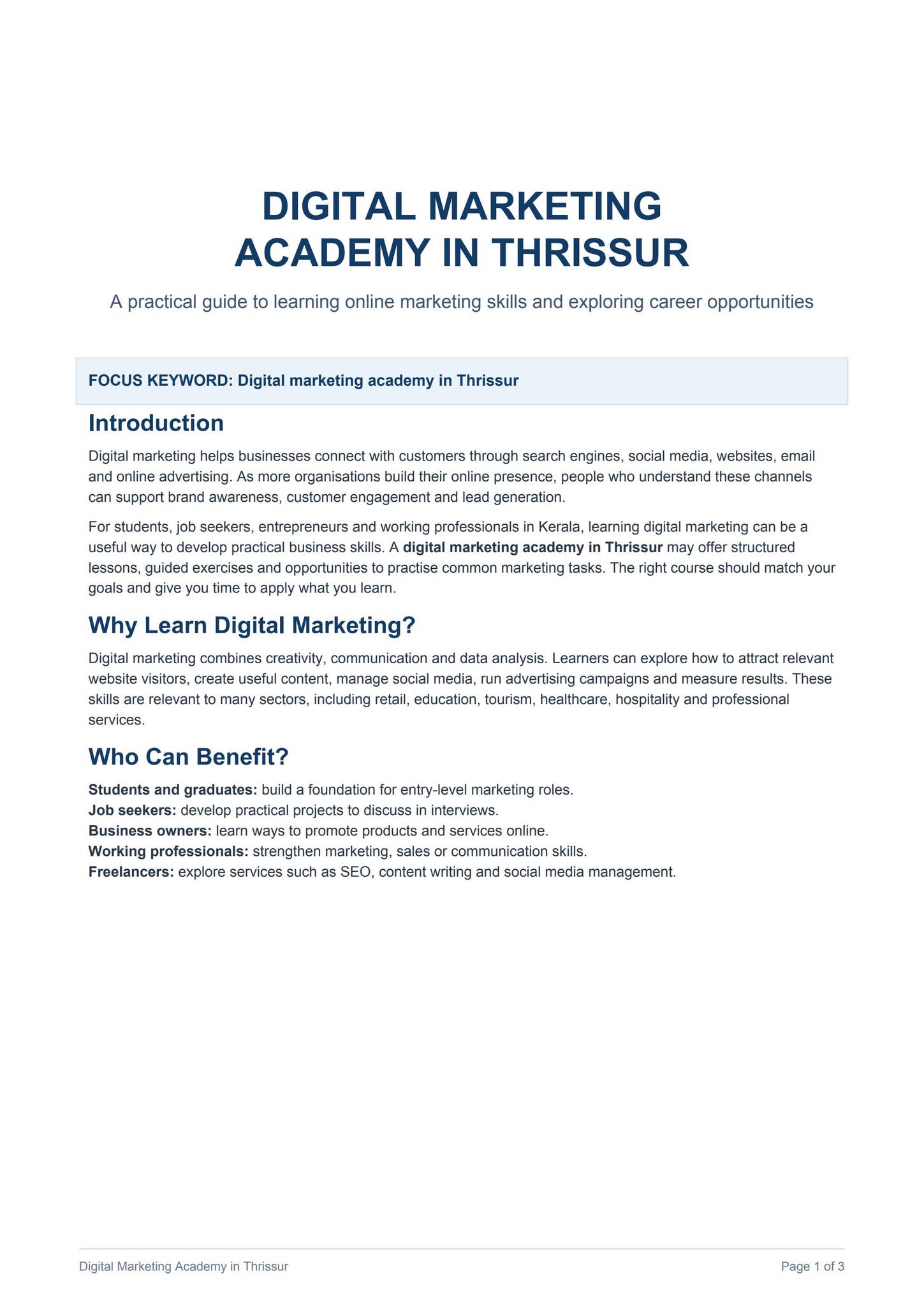 digital_marketing_academy_thrissur by afsal work - Issuu