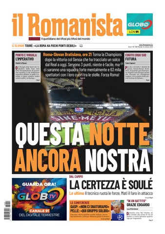 Il Romanista del 20 ottobre 2026