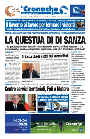 Cronache del 20 ottobre 2026