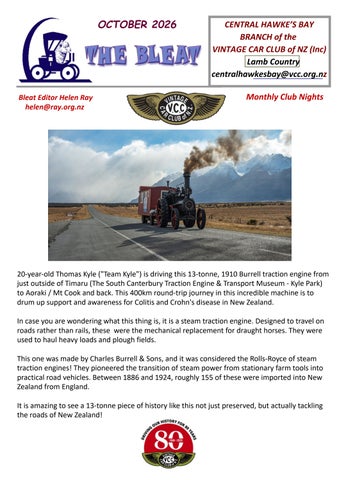 VCC CHB The Bleat - October 2026 