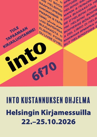 Helsingin Kirjamessut 2026 - Ohjelma
