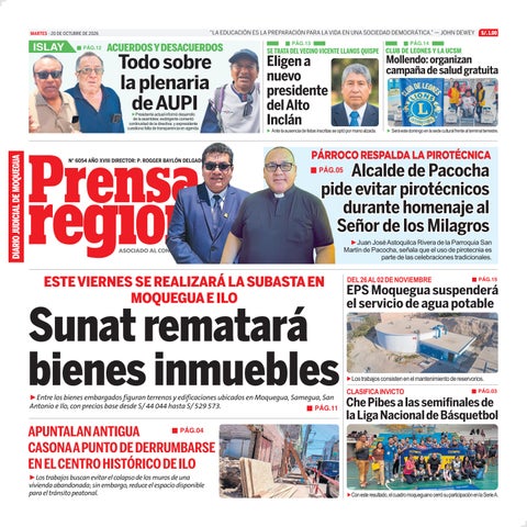 La Prensa Regional – Martes 20 de octubre de 2026