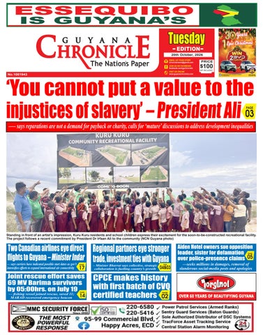 Guyana Chronicle E-Paper 20-10-2026