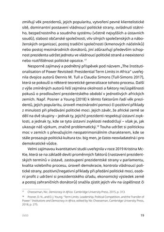 Politicke a pravni aspekty prezidentskeho ustavniho a volebniho inzenyrstvi v Africe Fiala Vlastimil 第 19 页