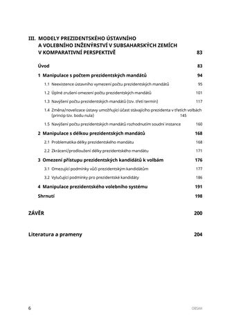 Politicke a pravni aspekty prezidentskeho ustavniho a volebniho inzenyrstvi v Africe Fiala Vlastimil 第 6 页