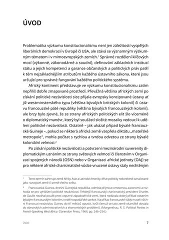 Politicke a pravni aspekty prezidentskeho ustavniho a volebniho inzenyrstvi v Africe Fiala Vlastimil 第 7 页