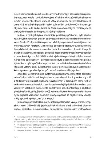 Politicke a pravni aspekty prezidentskeho ustavniho a volebniho inzenyrstvi v Africe Fiala Vlastimil 第 9 页
