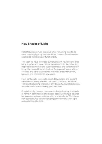Halo Design Copenhagen - 灯饰目录 2026-27 第 4 页