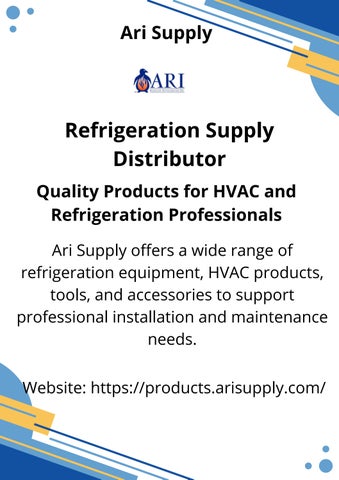 Refrigeration supply distributor