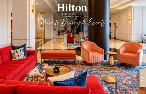 Hilton Dallas Southlake Private Dining & Events Menu