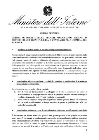Il dl sicurezza