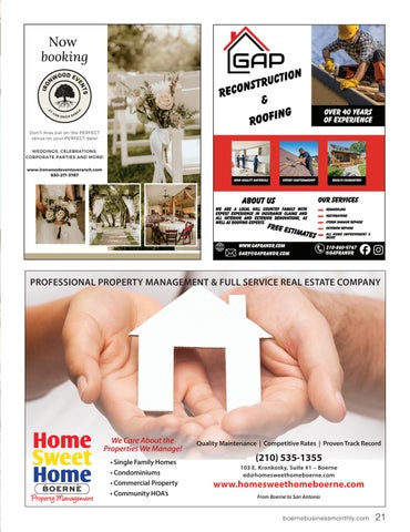 Boerne Business Monthly | 册 19, 期 3 第 21 页