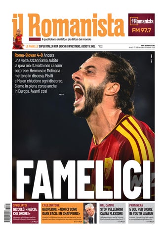 Il Romanista del 21 ottobre 2026