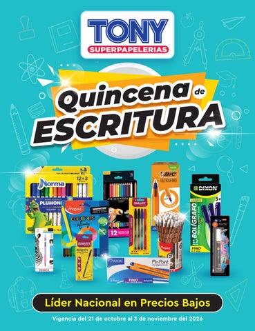 QUINCENA DE ESCRITURA TONY 2026