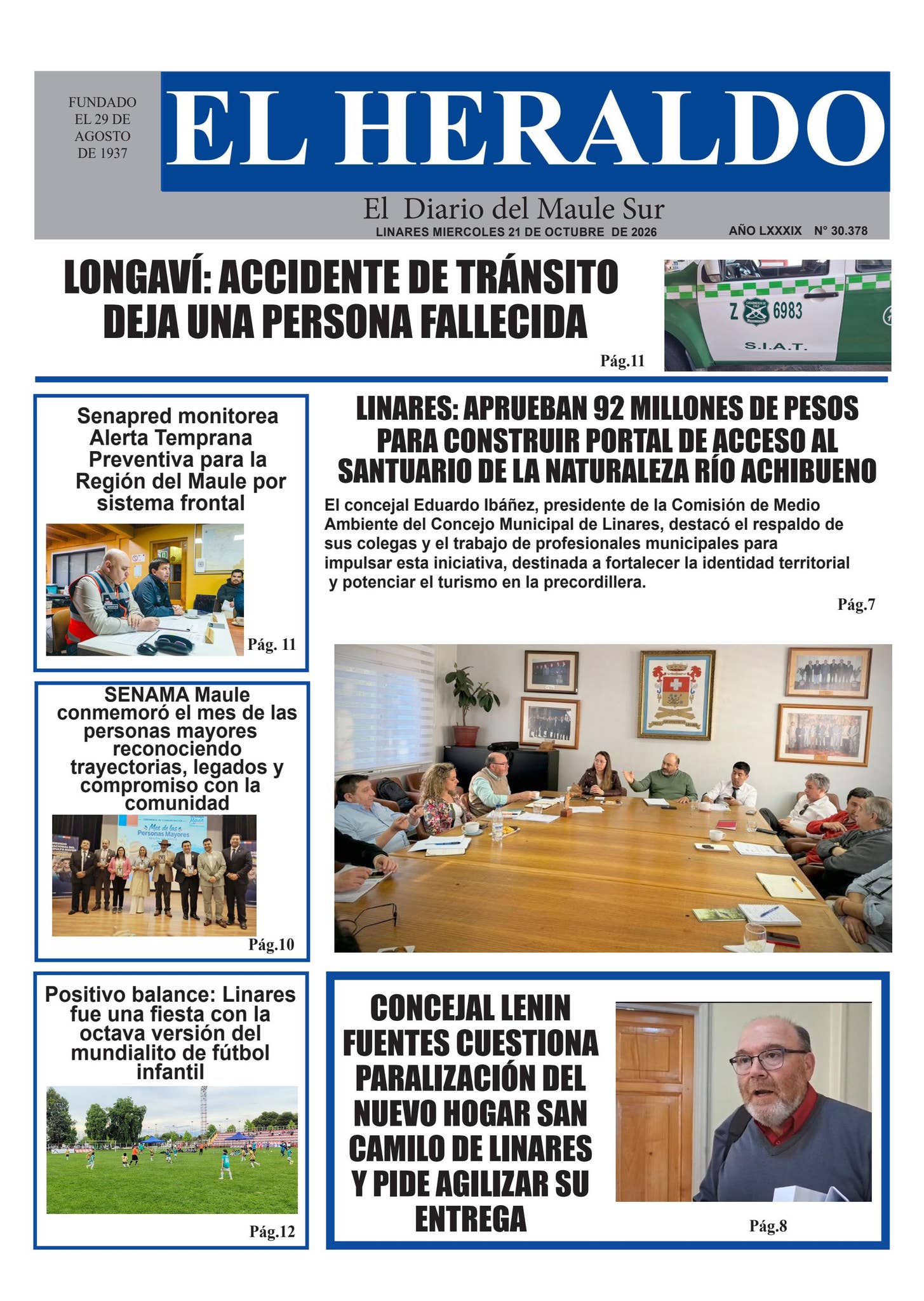 Miercoles 21 de octubre 2026 by diario heraldo de linares - Issuu