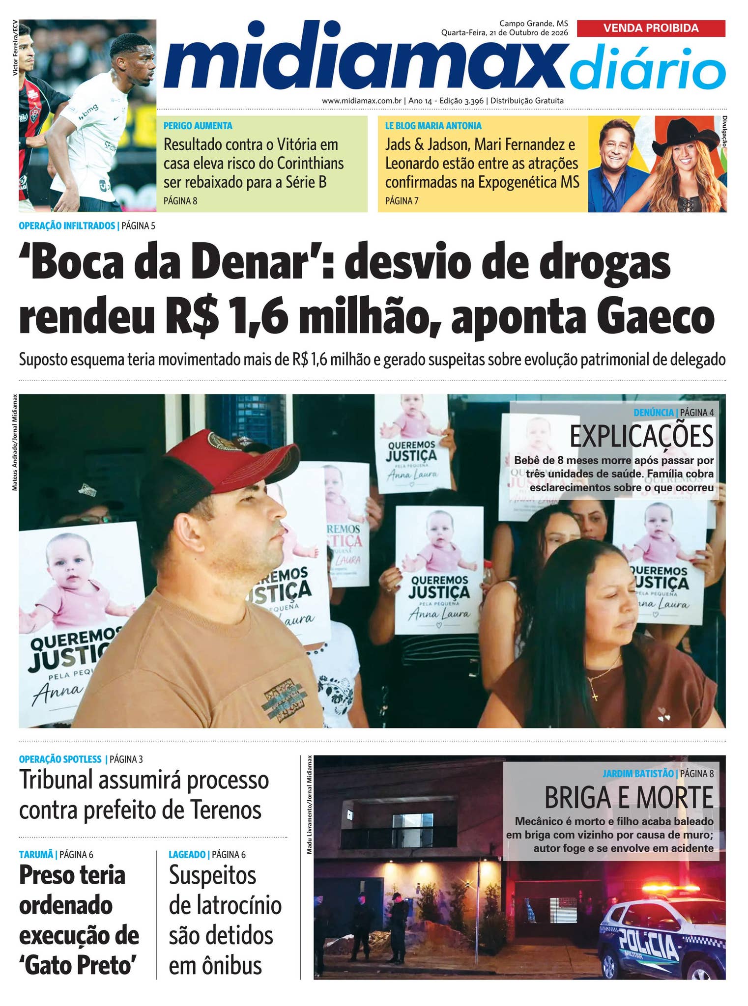 Midiamax Diário | 21 de outubro de 2026 | ‘Boca da Denar’: desvio de ...