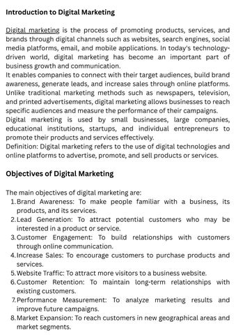 Digital Marketing