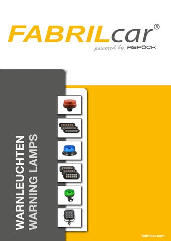 Fabrilcar Warning Lamps 2026 第 1 页