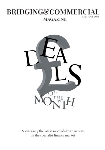 Bridging & Commercial Special — Deals Of The Month (Sept/Oct 2026)