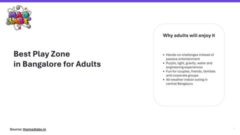 Best Play Zone in Bangalore for Adults