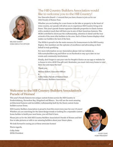 2026 Hill Country Builders Association - Parade of Homes 第 5 页