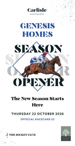 Carlisle Racecard - Thursday 22nd October