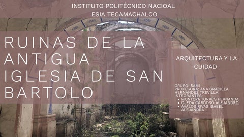 HISTORIA 2 RUINAS SAN BARTOLO