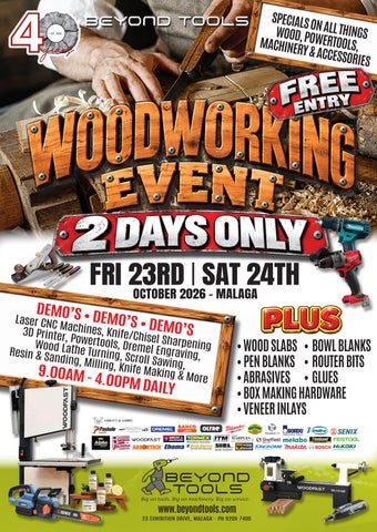 Beyond Tools Woodworking Event 2026 | 23–24 October | Malaga, Perth