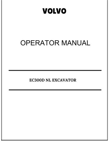 VOLVO EC300D NL EXCAVATOR OPERATOR MANUAL