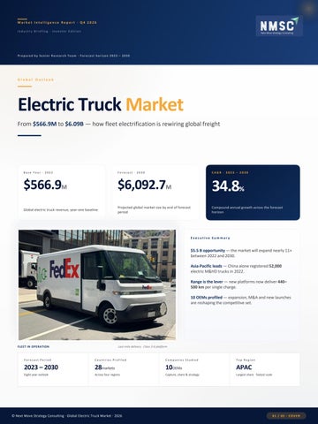 Electric Trucks: Charging the Future of Freight