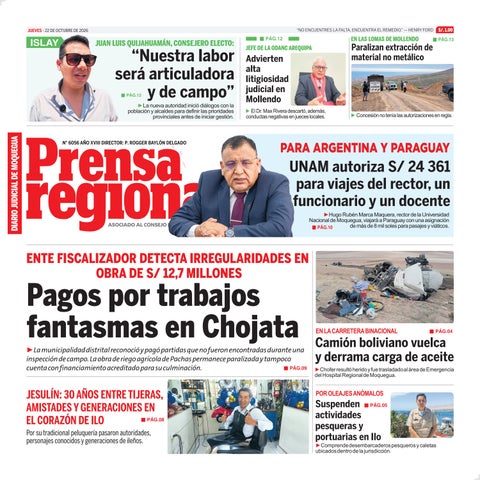La Prensa Regional – Jueves 22 de octubre de 2026