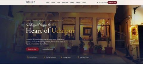 Restaurant in Udaipur | Rooftop Dining at Boheda Palace