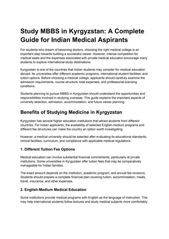 study mbbs in kyrgyzstan