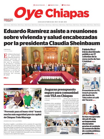 Oye Chiapas 22 de Octubre de 2026