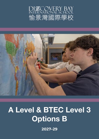 2027-29 | DBIS A Level & BTEC Level 3 Options B