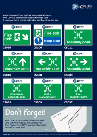 The Caley Group - Construction Signage 第 13 页