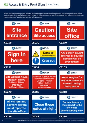 The Caley Group - Construction Signage 第 4 页