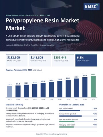 Polypropylene Resin Market Outlook and Growth Trends